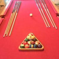Real Oak Pool Table-SOLD