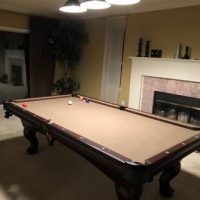 8' Slate Pool Table
