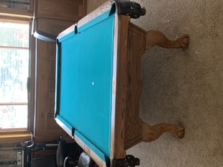 Near new Beach pool table.  8 ft— solid wood - made in USA!